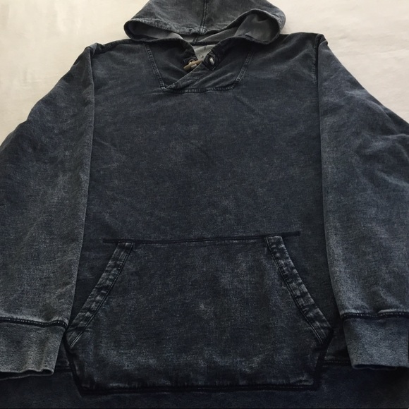 Cotton Denim look Hooded Top size 16-18 - Picture 2 of 6